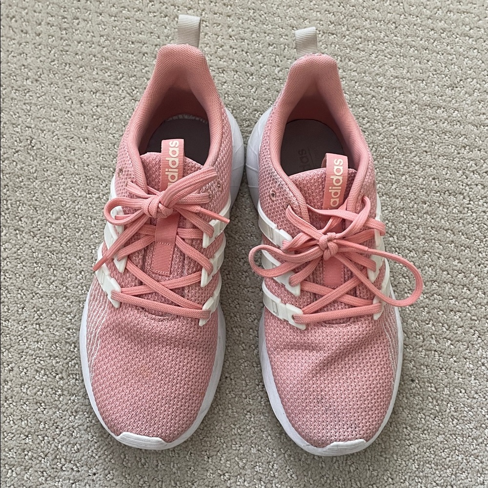 Adidas Women’s Teal and White Sneakers